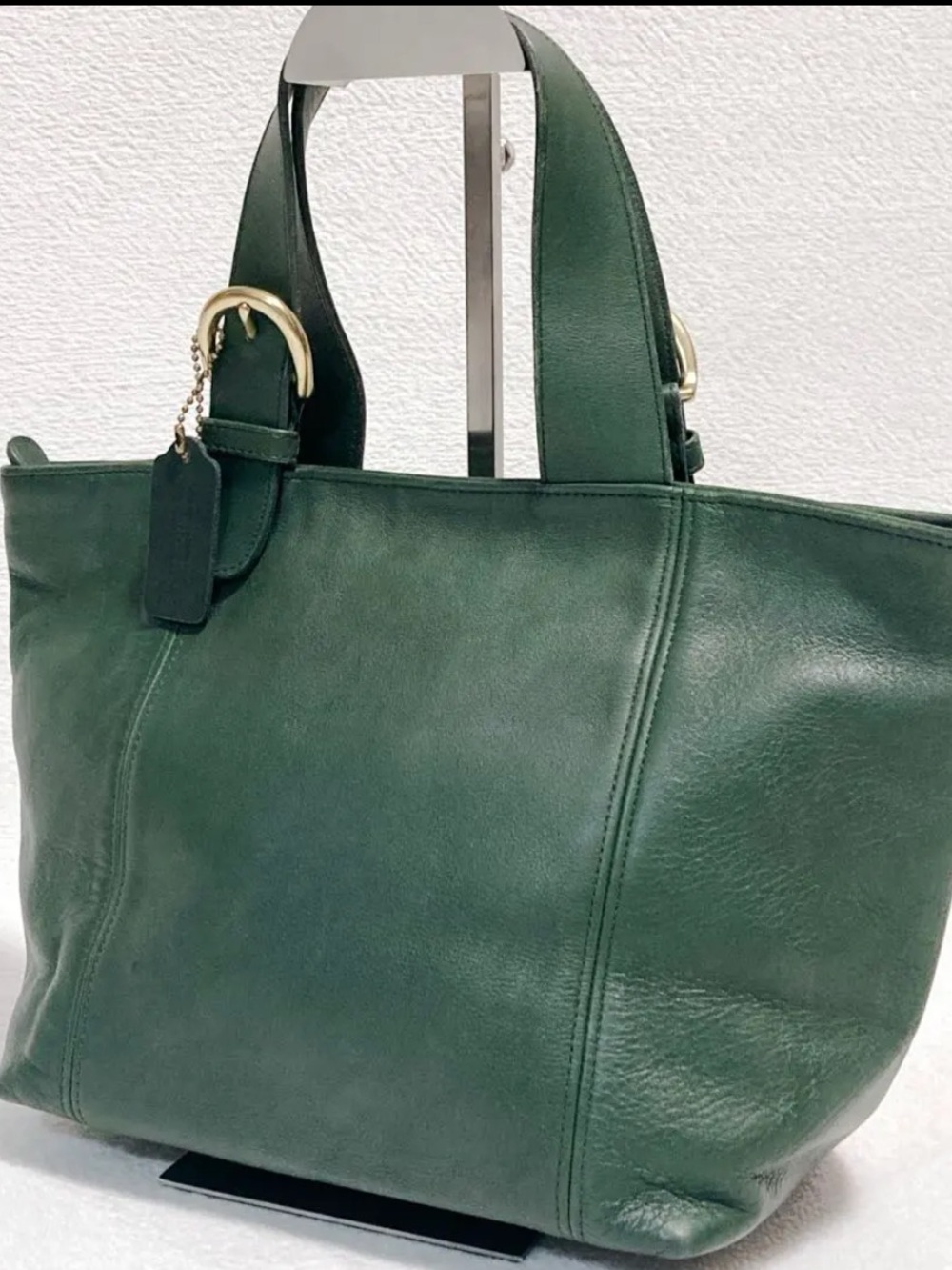 Vintage Coach Waverly Tote 4133 Bottle Green